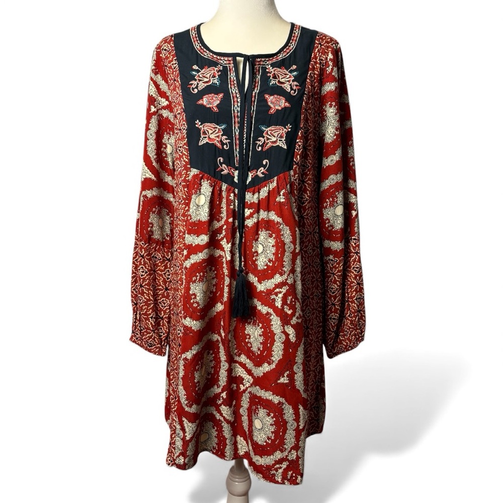 Flying Tomato | Women’s Boho, Hippie,Western Style Embroidered Tunic Top